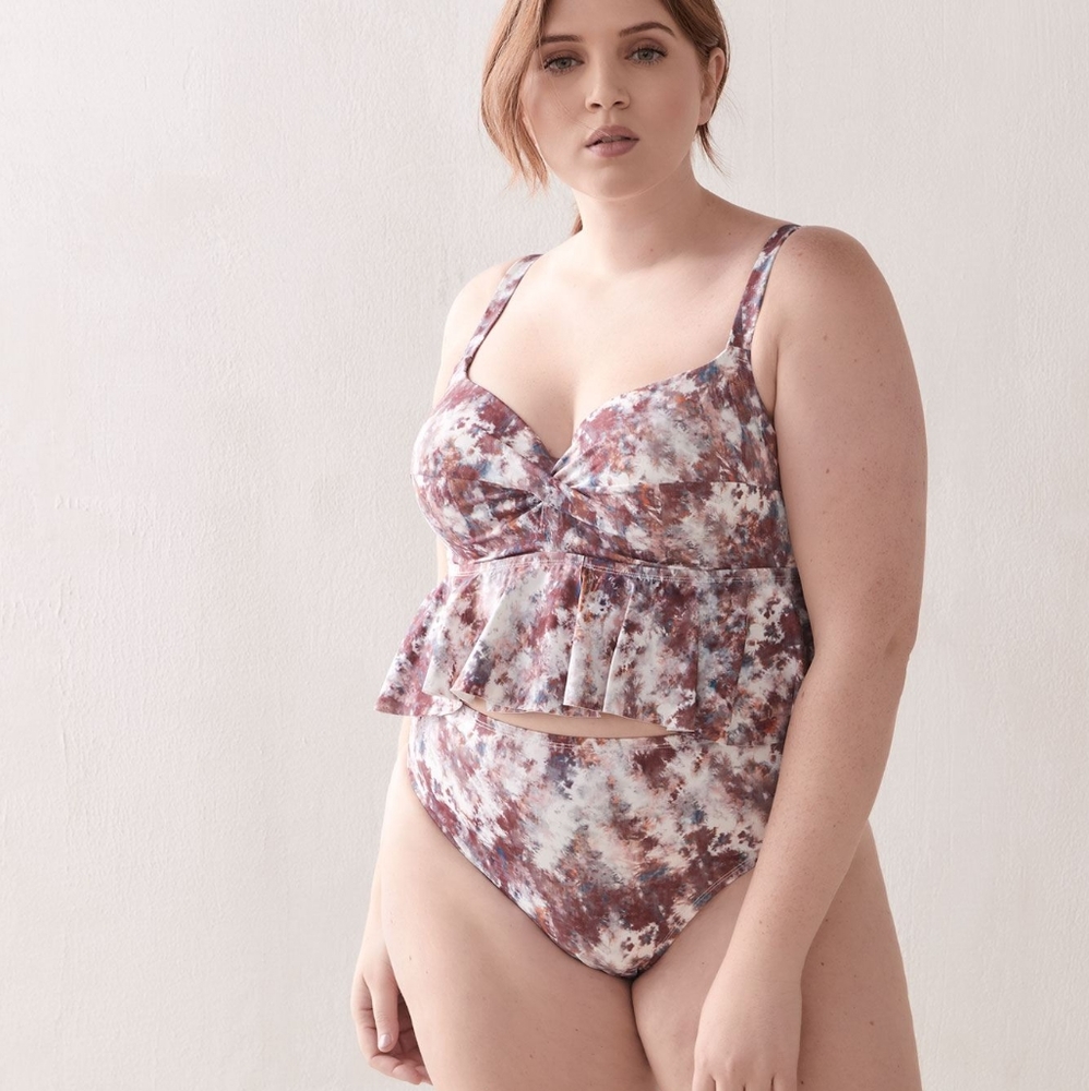 2 Piece Addition Elle 40DD 1X Tankini Set